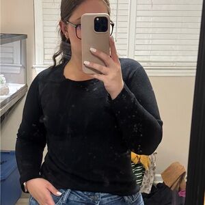 J. Crew Black Crew Neck Sweater